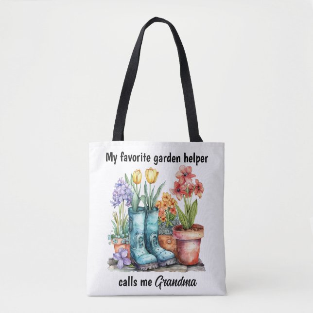 Bolso De Tela Abuela de jardinería (Anverso)