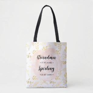 Bolso De Tela Abuela en mi nombre. El estropeo es mi juego