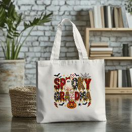 Bolso De Tela Abuela Espeluznante Halloween | Mezcla de Estampad