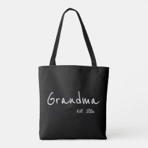 Abuela establecida escritura en blanco