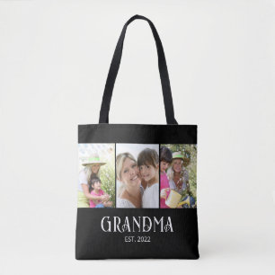 Bolso De Tela Abuela Estableció Escritura Moderna 3 Foto
