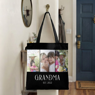 Bolso De Tela Abuela Estableció Escritura Moderna 3 Foto