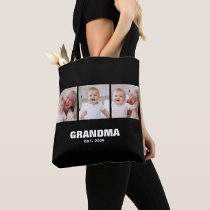 Bolso De Tela Abuela Estableció Negrita Negra 3 Foto
