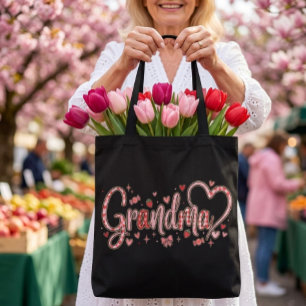 Bolso De Tela Abuela linda, caprichosa y cálida