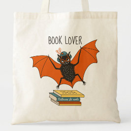 Bolso De Tela Abuela Murciélago Amante de los Libros