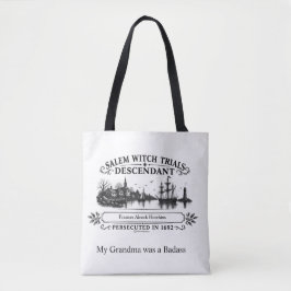 Bolso De Tela Abuela Personalizada Era una Salem Witch Mala