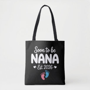 Bolso De Tela Abuela Pronto 2026 Anuncio Divertido de Embarazo 