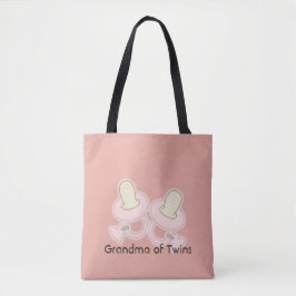 Bolso De Tela Abuela Rosa Amarilla Mamá Tía Hermana de Gemelos