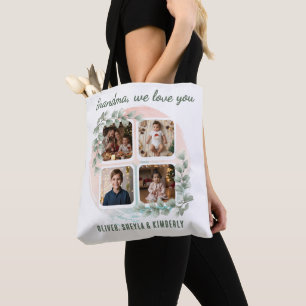 Bolso De Tela Abuela te amamos 6 Collage de Fotos Eucalipto