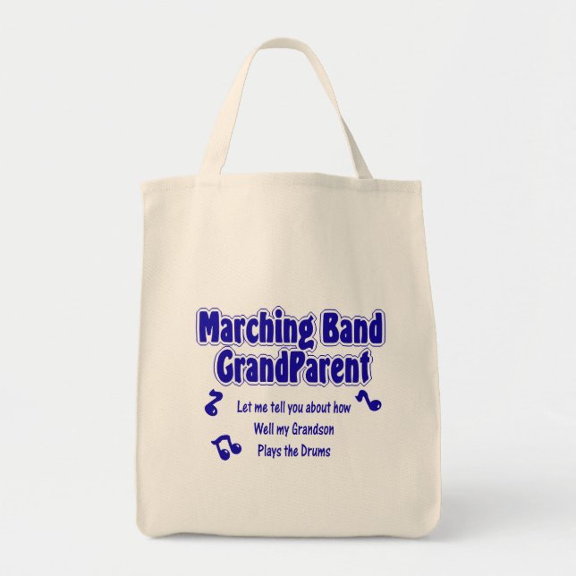 Bolso De Tela Abuelo/ tambor de banda de marcha (Frente)