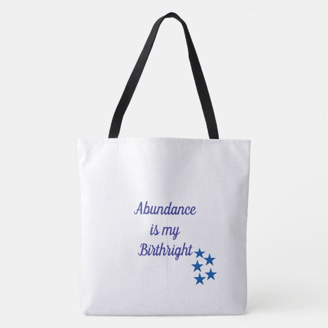 Bolso De Tela Abundance Birthright Tote (Anverso)