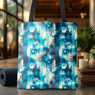 Bolso De Tela Abundancia azul tranquila personalizada Tote Bag
