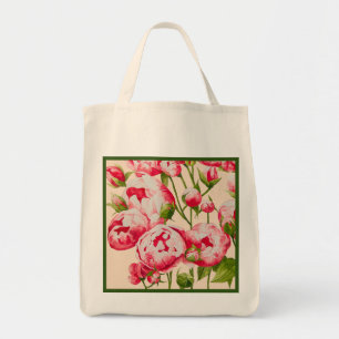 Bolso De Tela Abundancia Rosy en un Tote de compras