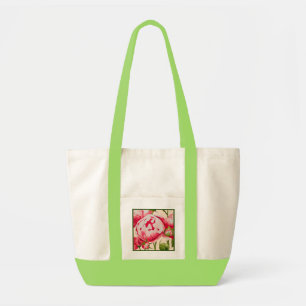 Bolso De Tela Abundancia Rosy en un Tote de impulso