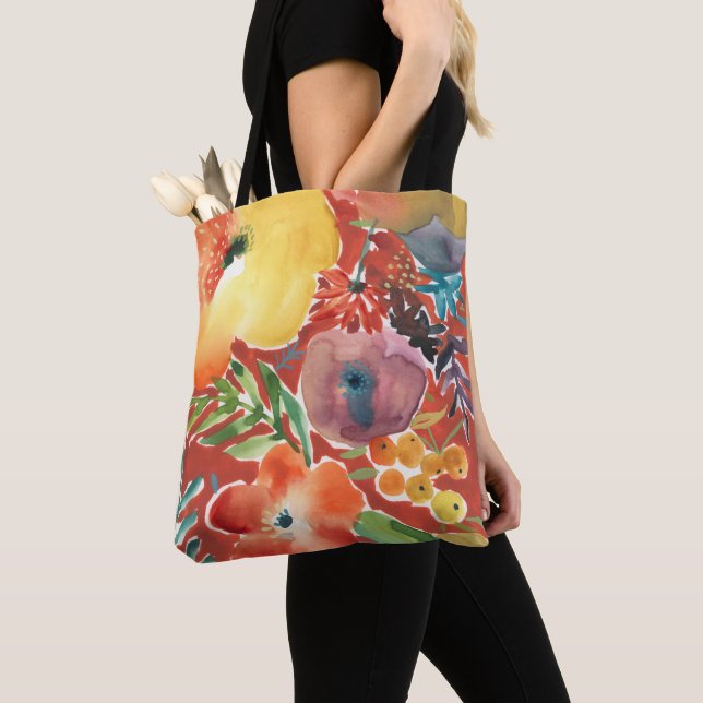 Bolso De Tela Abundant Florals III (Detalle)