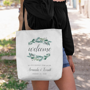 Bolso De Tela Abundant Foliage Boda Bienvenida