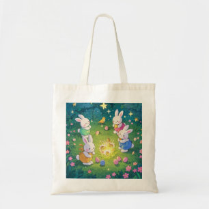 Bolso De Tela Abundantes personalizados de Pascua escondiendo hu