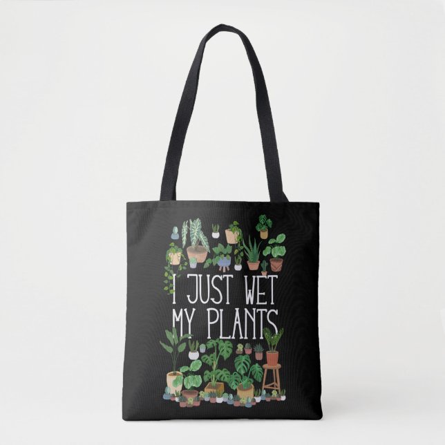 Bolso De Tela Acabo De Calentar Mis Plantas (Anverso)