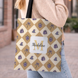 Bolso De Tela Academia de Chicas Personalizadas Bruja Oro