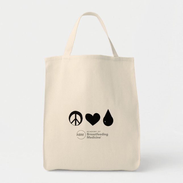 Bolso De Tela Academia de Tote de Medicina de Lactancia Materna (Frente)