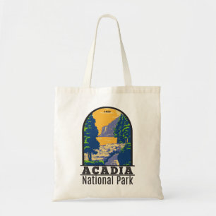 Bolso De Tela Acadia Parque Nacional Bar Harbour Sendero Océano