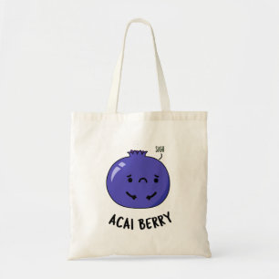 Bolso De Tela Acai Berry Funny Fruit Pun