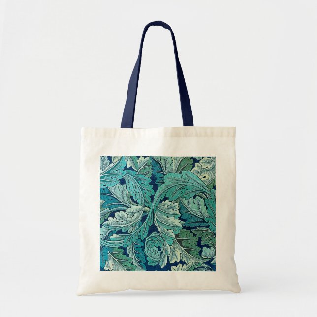 Bolso De Tela Acanthus Green, William Morris (Frente)