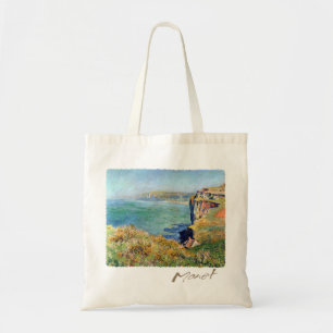Bolso De Tela Acantilado en Grainval de Claude Monet