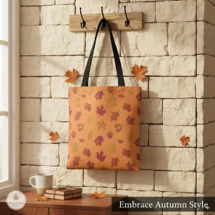 Bolso De Tela Accesorio de Otoño con Hojas Caídas Elegantes