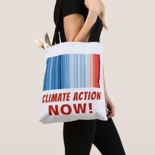 Bolso De Tela ¡Acción contra el cambio climático AHORA! Calentam