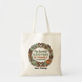 Bolso De Tela Acción de Gracias Granja Moderna Familia Cosecha 