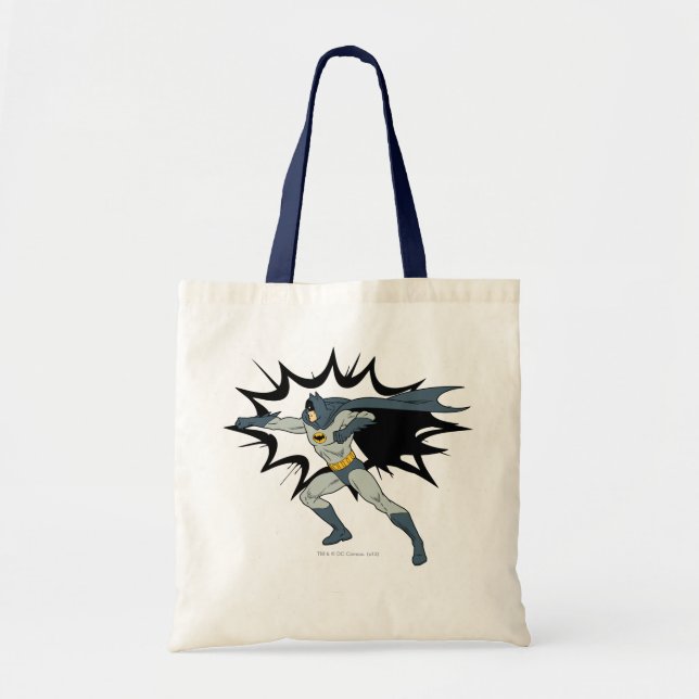 Bolso De Tela Acción de punzonado dinámico de Batman (Frente)