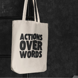 Bolso De Tela Acciones sobre palabras Derechos humanos Justicia