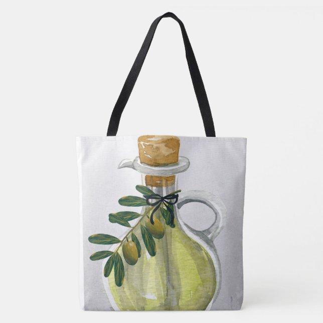Bolso De Tela Aceite de oliva (Anverso)