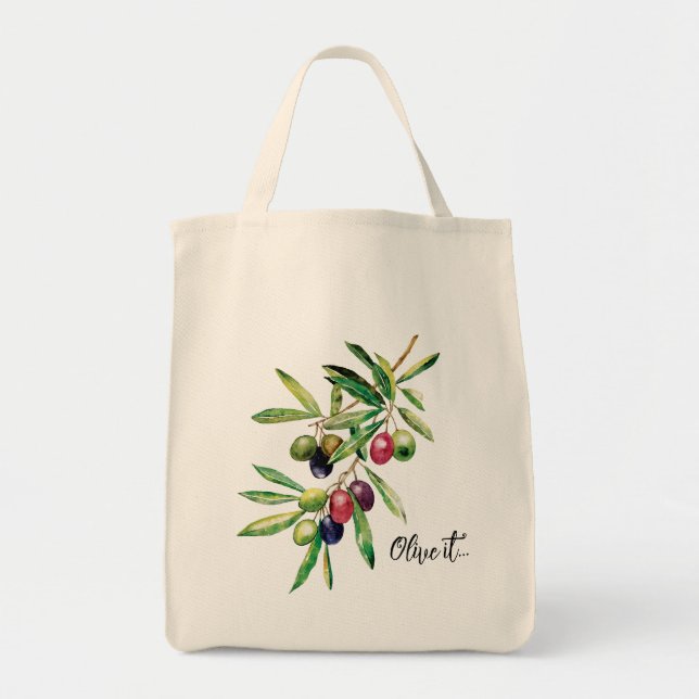 Bolso De Tela Aceitunas acuáticas (Frente)