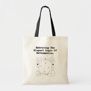Bolso De Tela Aceptando la lógica matemática elegante   Belleza 