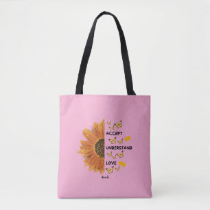 Bolso De Tela Aceptar comprender las citas de amor nombre person