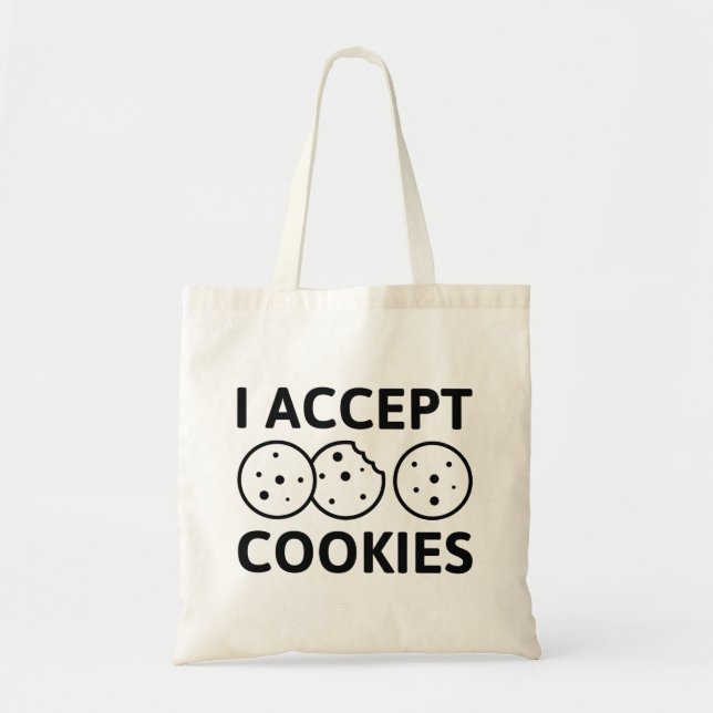 Bolso De Tela Acepto cookies (Frente)