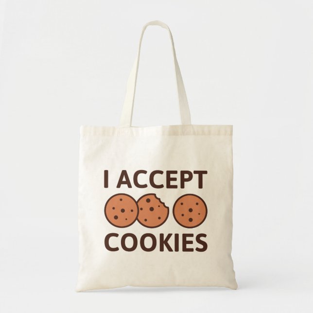 Bolso De Tela Acepto cookies (Frente)