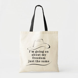 Bolso De Tela Acerca de mi Tote de presupuesto de libertad