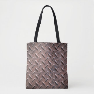 Bolso De Tela Acero placas viejas de superficie no deslizante. a