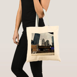 Bolso De Tela Acero y Cielo NYC