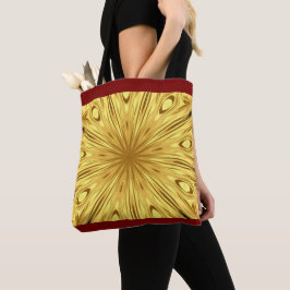 Bolso De Tela Achempong: Gilded Zenith Opulen Swirl Crimson Gold