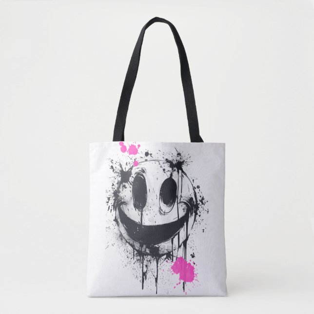Bolso De Tela Acid Smile (Anverso)