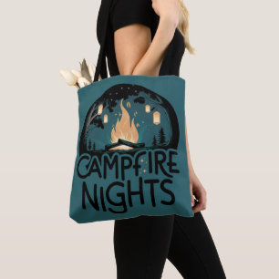 Bolso De Tela Acogedoras noches de campfire Aventura al aire lib