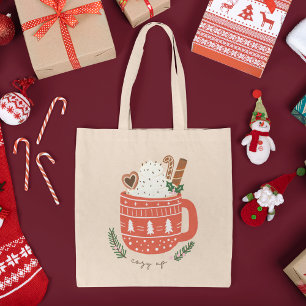Bolso De Tela Acoger las vacaciones de los Navidades de la taza