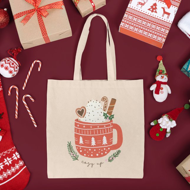 Bolso De Tela Acoger las vacaciones de los Navidades de la taza  (Subido por el creador)