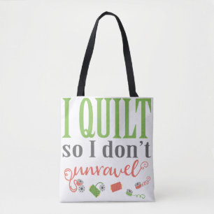 Bolso De Tela Acolcho así que no desenredo el tote