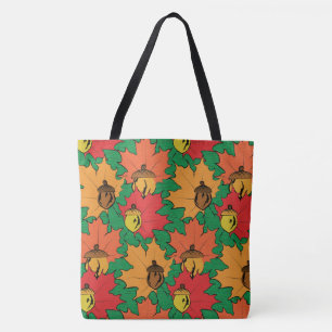 Bolso De Tela Acordes y hojas VI