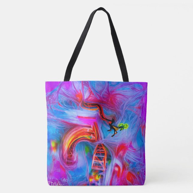 Bolso De Tela Acrofobia (Anverso)